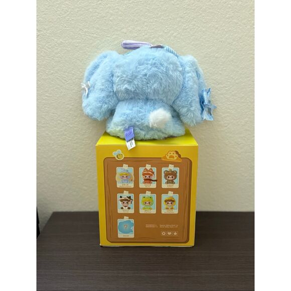 Jotoys Q.Kid Animal Preschool Series Plush Bag Clip - Blueberry Elephant - Picture 3 of 4